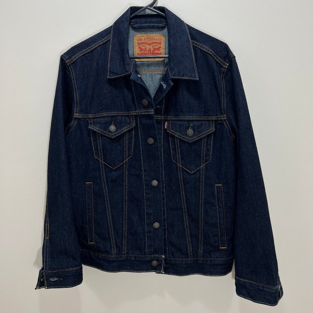 Levi's Dark Rinse Denim Trucker Jacket Size S